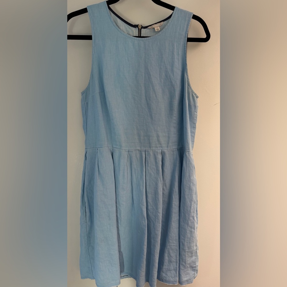 GAP Light Blue Sleeveless Casual Dress